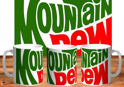 Taza - Tazón De Ceramica Mountain Dew Gaseosa Retro Hd Art