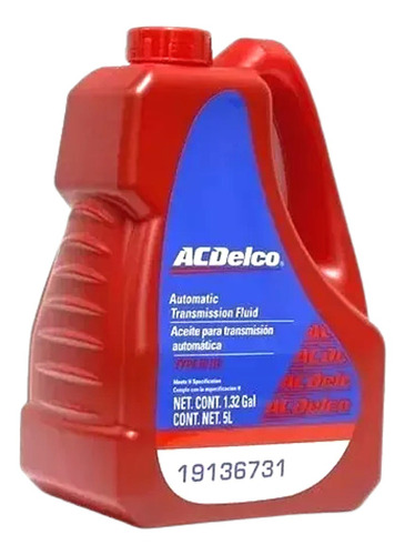 Acdelco 5l Dexron Iii Aceite Transmision Automatica