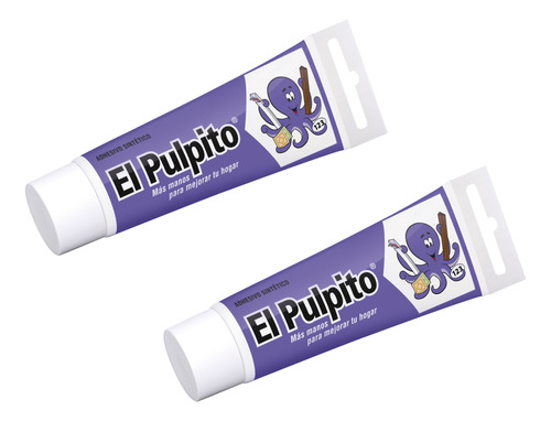 Pack X 2 El Pulpito Adhesivo De Montaje Pomo 240g