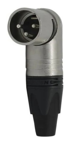 Kit 6 Plug Xlr Macho 3 Polos Angulado Nc3mrx Neutrik