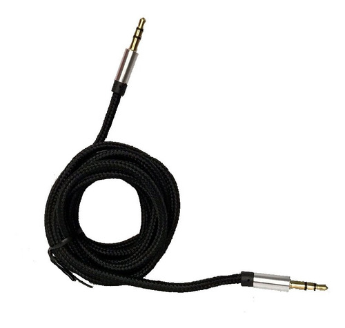 Imagen 1 de 2 de Cable Auxiliar 3.5mm De 1.8mts Carbon Audio Ca01800et