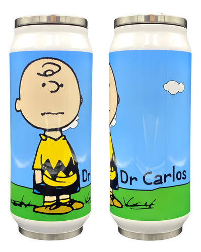 Termo Niño Charlie Brown Personalizado Acero Inoxidable