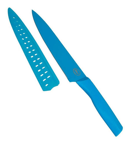 Cuchillo Chef Ilko 20.5cm Chroma Acero Inoxidable Color Azul