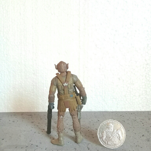 Star Wars Chewbacca 12cm Hasbro Usado C/moeda Arma Brinde (Usado)
