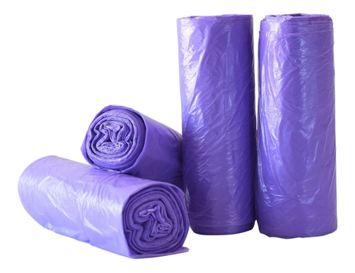 Bolsas De Basura (60 Cm X 60 Cm) Biodegradables, Violeta