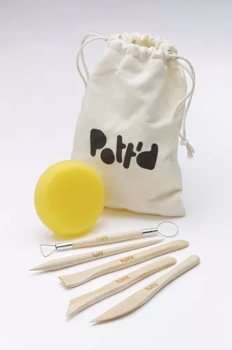 Pott'd™ Kit de cerámica de arcilla seca al aire para principiantes. Kit de  bricolaje para adultos. El kit incluye: arcilla seca al aire para adultos