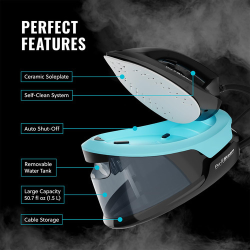 Plancha De Vapor Pursteam Steam Station Max 1500 W, 1,8 L, C