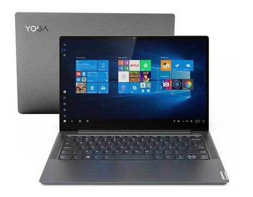 Notebook Lenovo I7-1065g7 8gb 256gb Ssd 14  - 81rm0004br Cor Grafite