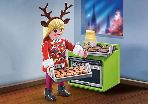 Playmobil Mamá Cocina Galletas En Navidad