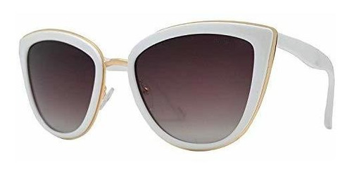 Gafas Sol Mujer Pz Polarized Cat Eye Metal Uv