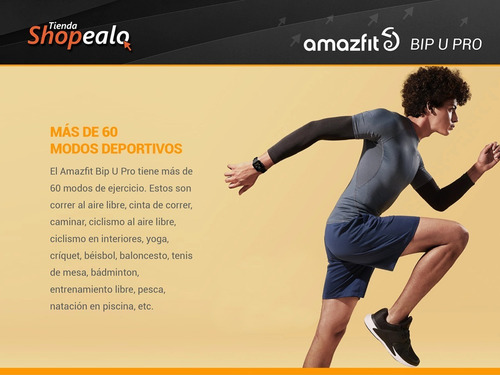 Imagen 4 de 10 de Smartwatch Amazfit Basic Bip U Pro 1.43 Gps Spo2 + Cuotas