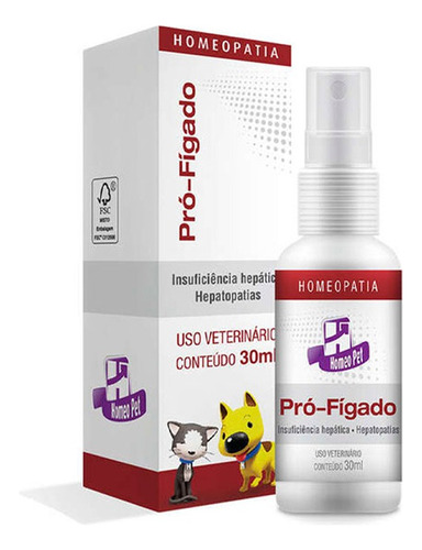 Pro-figado 30ml Homeopatia Para Cães E Gatos