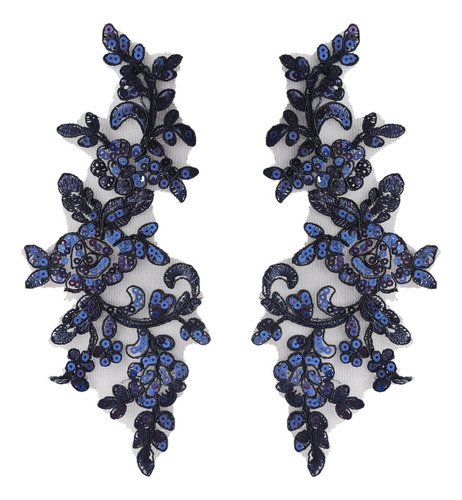 2 Uds Apliques De Flores De Encaje Adornos De Encaje Para