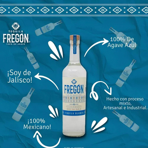 Tequila Fregon Blanco 750 Ml