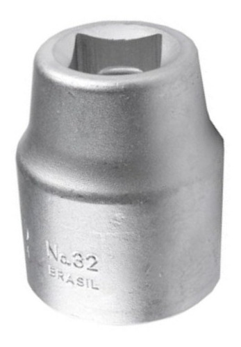 Soquete Sextavado 46.0mm Encaixe 3/4 32-46 Cor Prateado