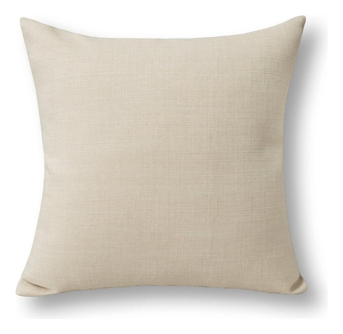 Jeanerlor Funda De Almohada Decorativa De Lino Con Forro Sin