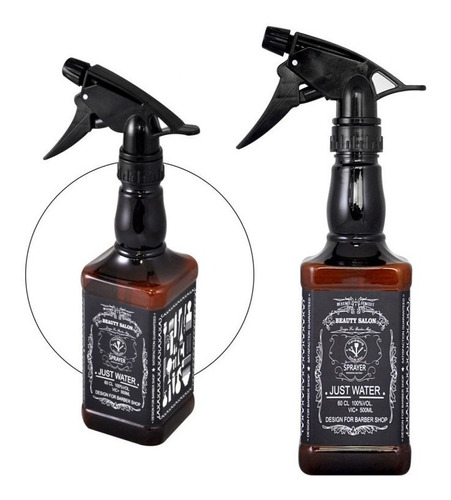 Atomizador Botella Rociador Peluqueria Barbería Whisky Jack