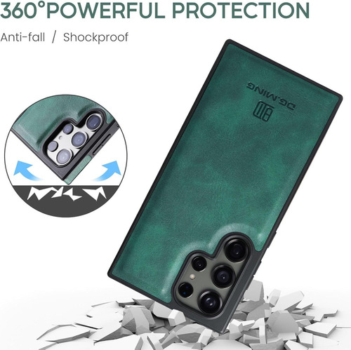 B Funda Tipo Cartera Desmontable For Samsung Galaxy S23 Ultra