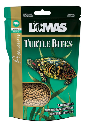Turtle Bites Alimento Para Tortugas 90g