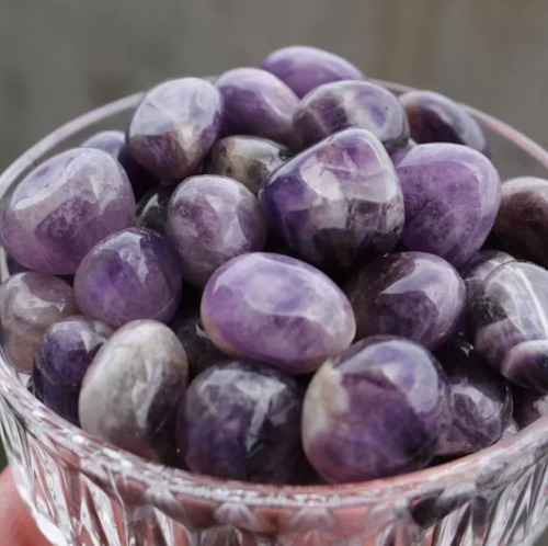200g Pedra Ametista Rolada Cristal Natural Legitimo
