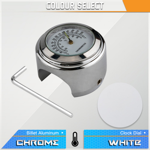 Reloj Manillar Moto Universal Bicicleta Termómetro Impermeab
