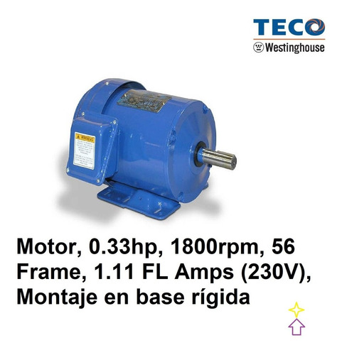 Motor Trifásico Gh0/34 0.33hp 1800rpm 230-460v Base Rígida