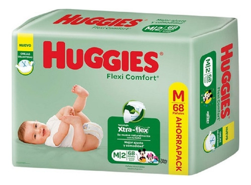 Pañales Huggies Flexi Comfort Sin Género  Mpañales Huggies Flexi Comfort Sin Género M