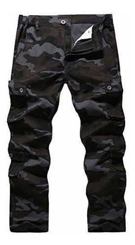 Bojin Pantalones De Carga Para Hombre, Casual, Militar, Camu