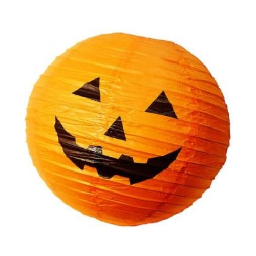 Lanterna Balão Oriental P/ Decoração Halloween Papel 30cm