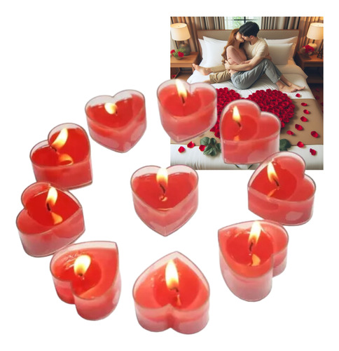 Velas Forma De Corazon X 4 Unidades San Valentin Enamorado
