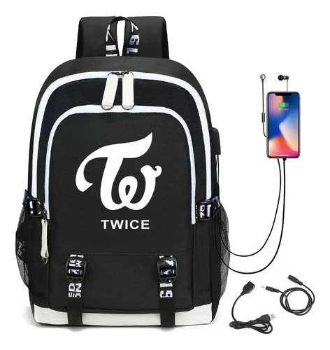 Mochilas Kpop Girl Group Dos Veces Con Puerto Usb 2024