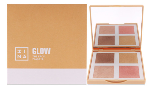 Paleta Facial 3ina The Glow Para Mujer, Paleta De 0,35 Oz