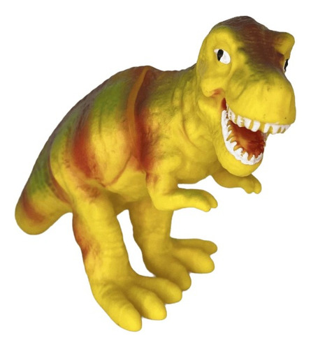 Dinosaurio De Goma - T-rex Amarillo