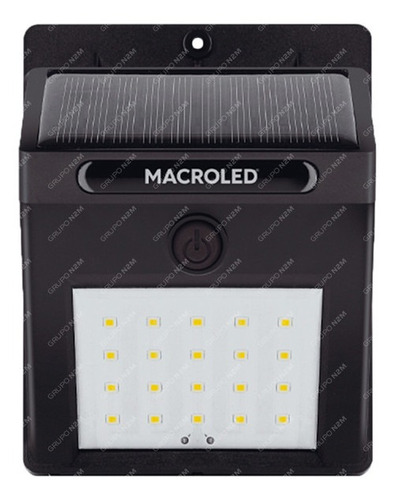 Reflector Led Solar 1.5w Exterior Aplique Recargable