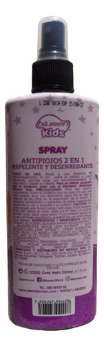 Blumen Shampoo Y Spray Antipiojos 2 En 1 Aroma Berries