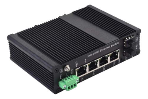 Switch Industrial - Poe 2p Fibra - 4p Ethernet