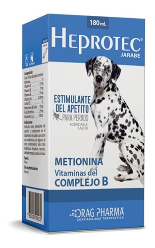 Heprotec Jarabe 180 Ml Estimulante Del Apetito Para Perros