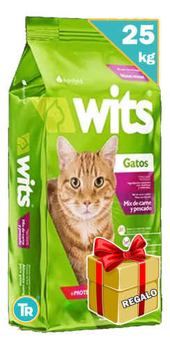 Alimento Wits Gato 25 Kg C/obsequio + Envío S/cargo*