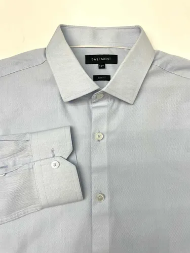 Camisa basement slim fit deals