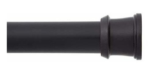 Kenney Fashion Tension Shower Curtain Rod, 42-72 , Black