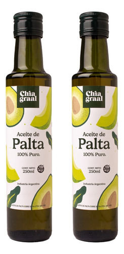 Chia Graal - Pack X 2u Aceite De Palta 250 Ml