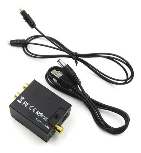 Convertidor De Audio Optico Digital A Análogo Rca Adaptador