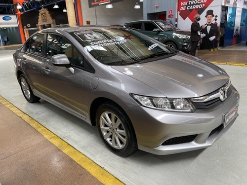 Imagem 2 de 14 de Honda Civic Lxs 2014 Cinza