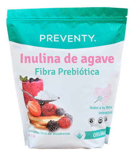 Inulina De Agave Orgánica. Preventy 1 Kg