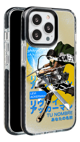 Funda Para iPhone Attack On Titan Levi Ackerman Nombre