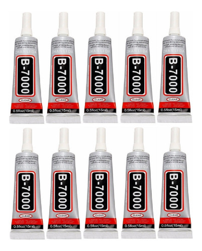 10pz Pegamento Adhesivo B7000 Multiusos 15ml Celular