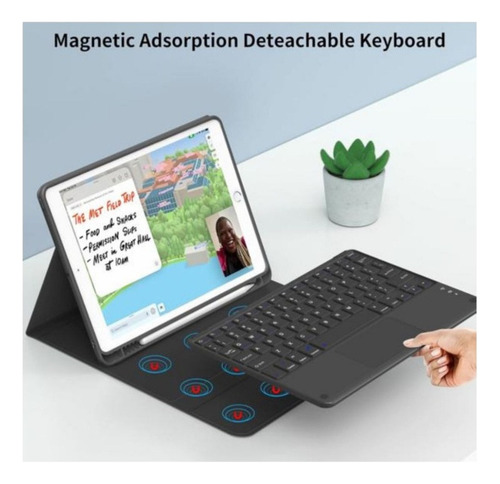 B Funda Carcasa Con Teclado Touchpad Para iPad 10.2 7/8/9