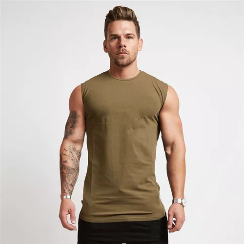 Camiseta sin manga gym hombre personalizable 3483 Muscle Tank – lecaro