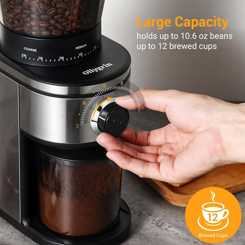 Molinillo De Café Eléctrico Ollygrin 30 Ajustes
