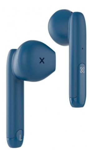 Auriculares Inalambricos Bluetooth Klip Xtreme Twintouch Css Color Azul Color de la luz Blanco